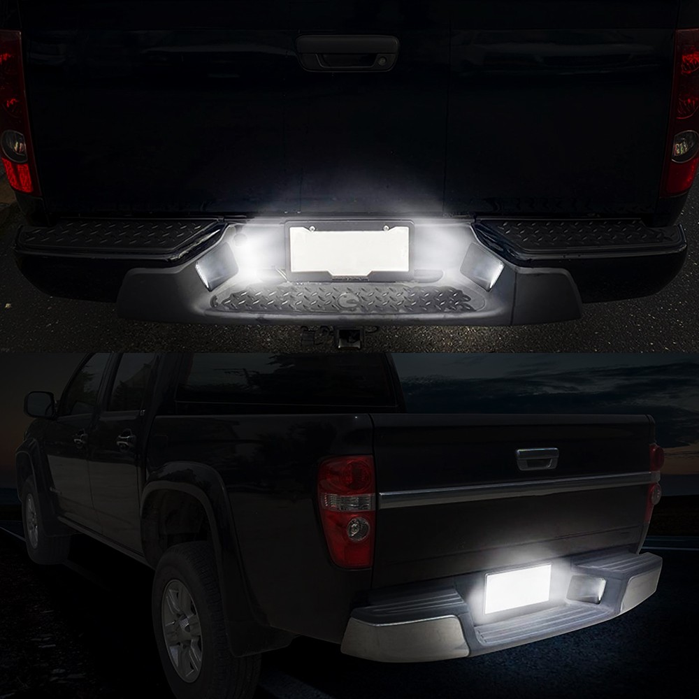 2X White LED License Plate Lights For Chevrolet Colorado/GMC Canyon 5500K 1000LM