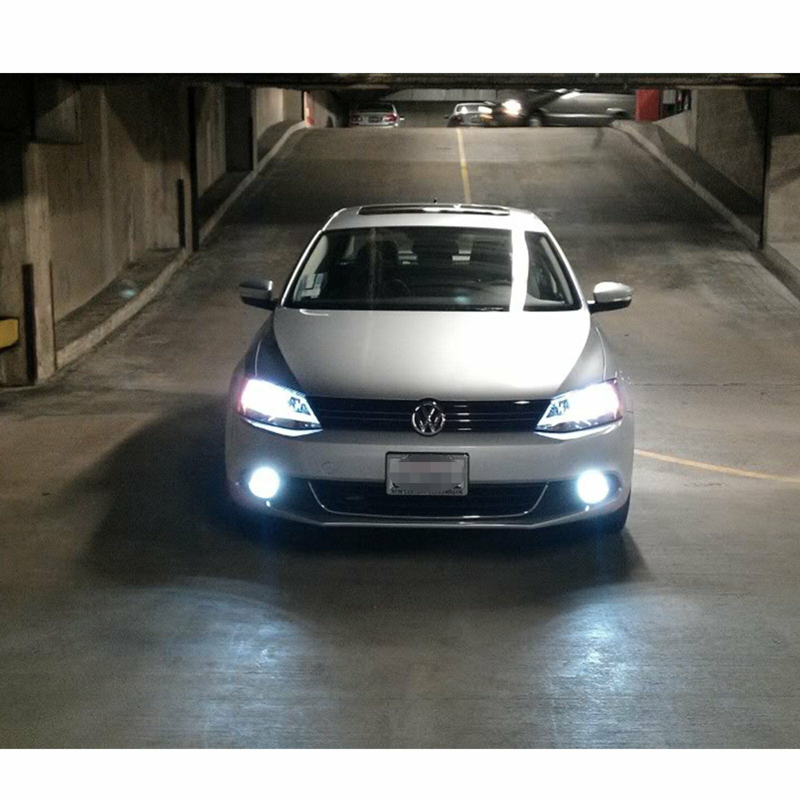 6000K Xenon White 16-SMD H15 High Power 80W LED DRL Daytime Running Light Bulbs
