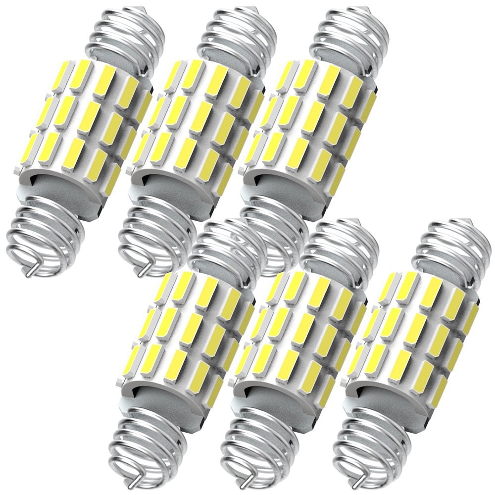 White 6418 6411 36MM LED License Plate Tag Light Bulb for Mercedes BMW Audi A