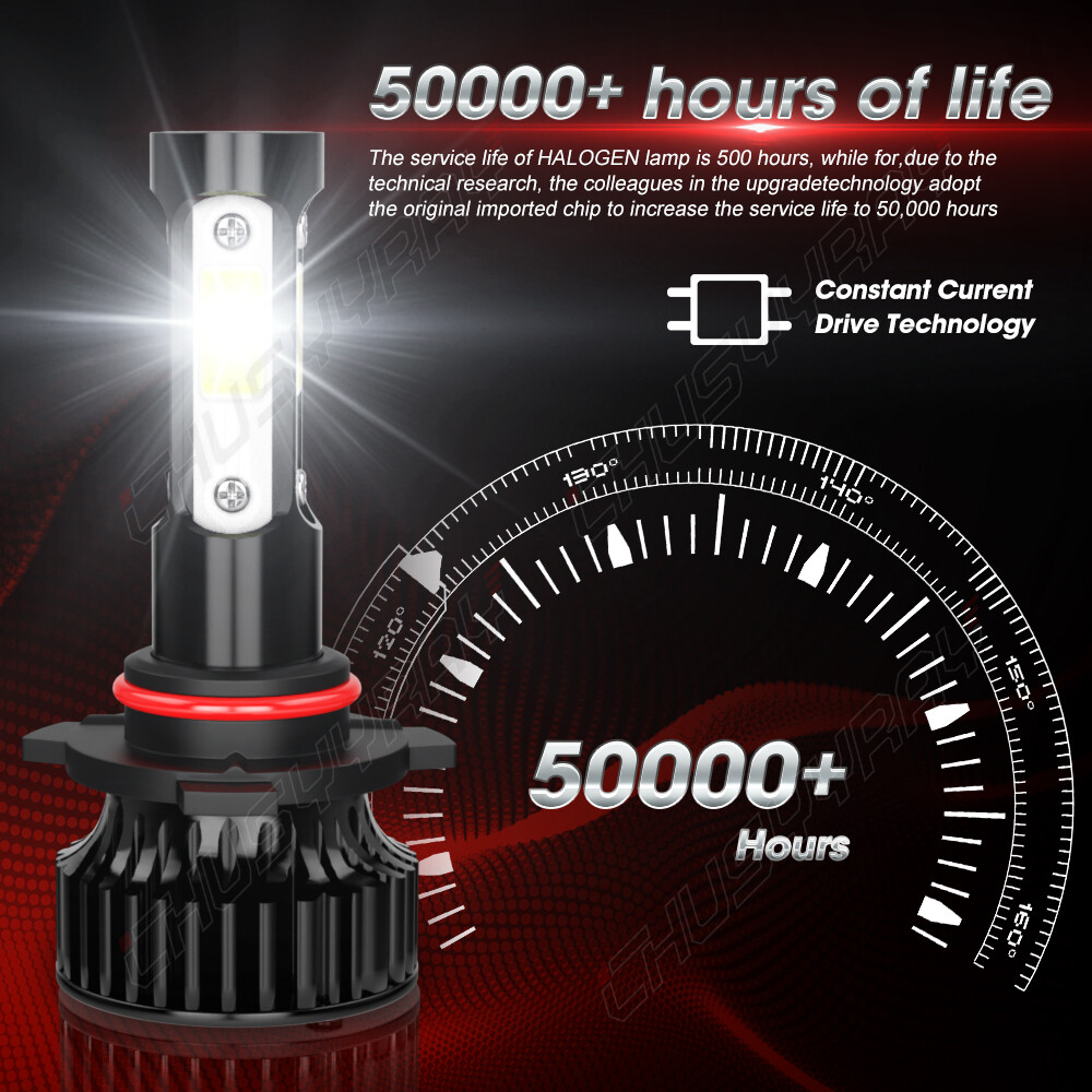 MINI 9005 9006 H11 Combo LED Headlight Bulbs Fog Kit 6000K White High Low Beam