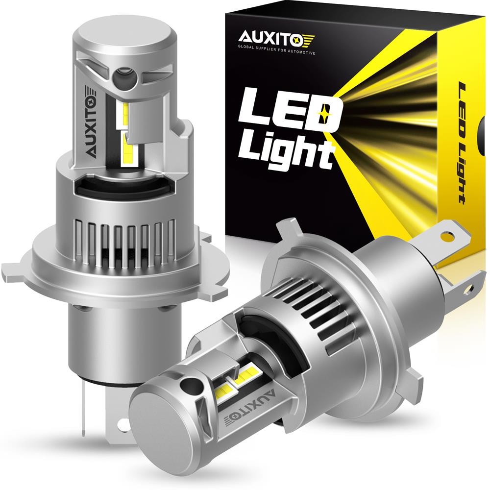 Pair 9003 H4 LED Headlight Kit High Low Dual Beam 6000K Super White Light Bulbs