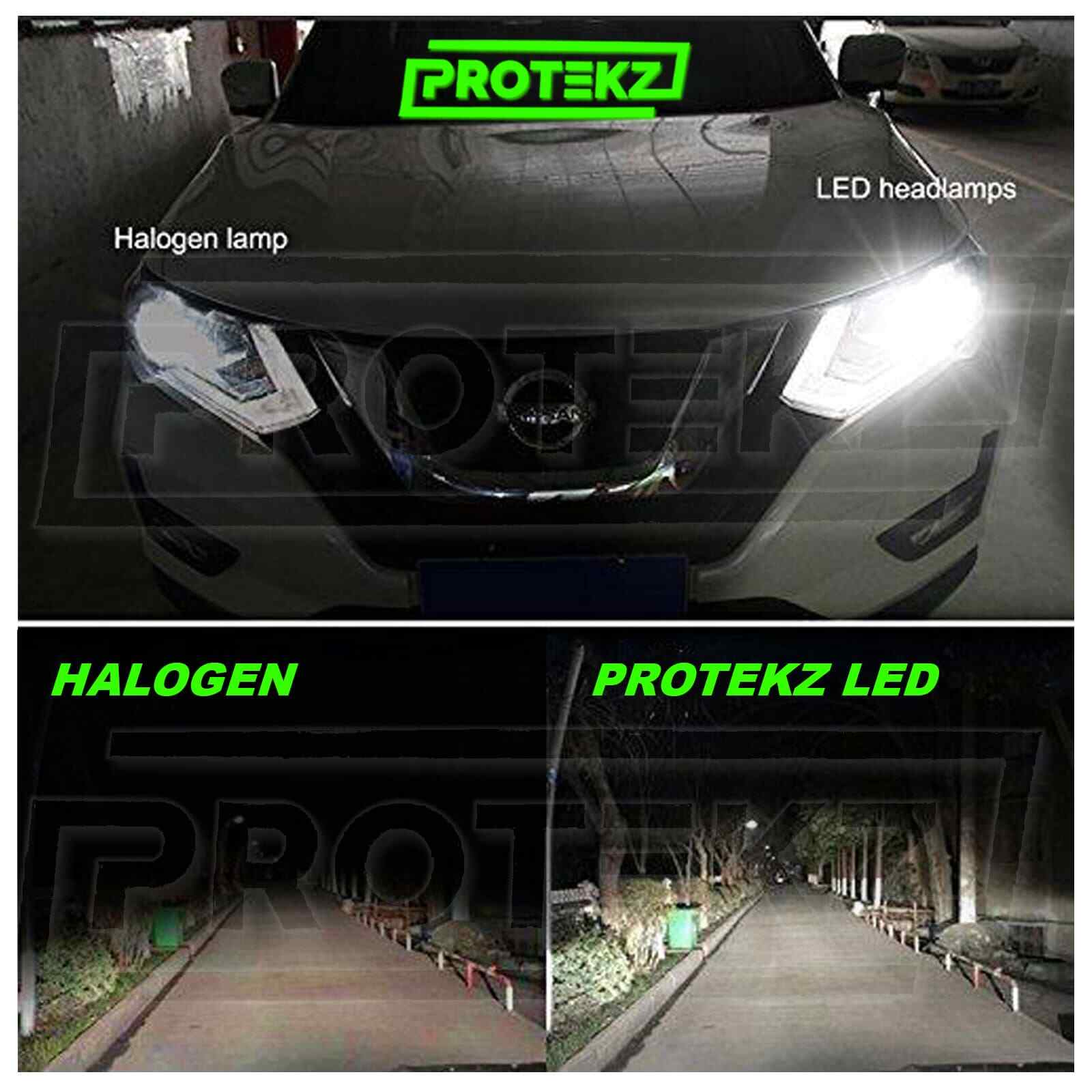 LED Headlight Protekz Kit High H9 6000K Bulbs for 2015-2016 Nissan MURANO