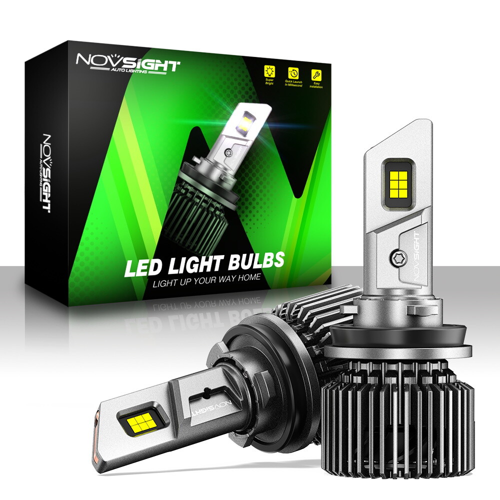 NOVSIGHT H11 LED Bulbs Headlight Low Beam Super Bright 22000LM 6500K White Lamp
