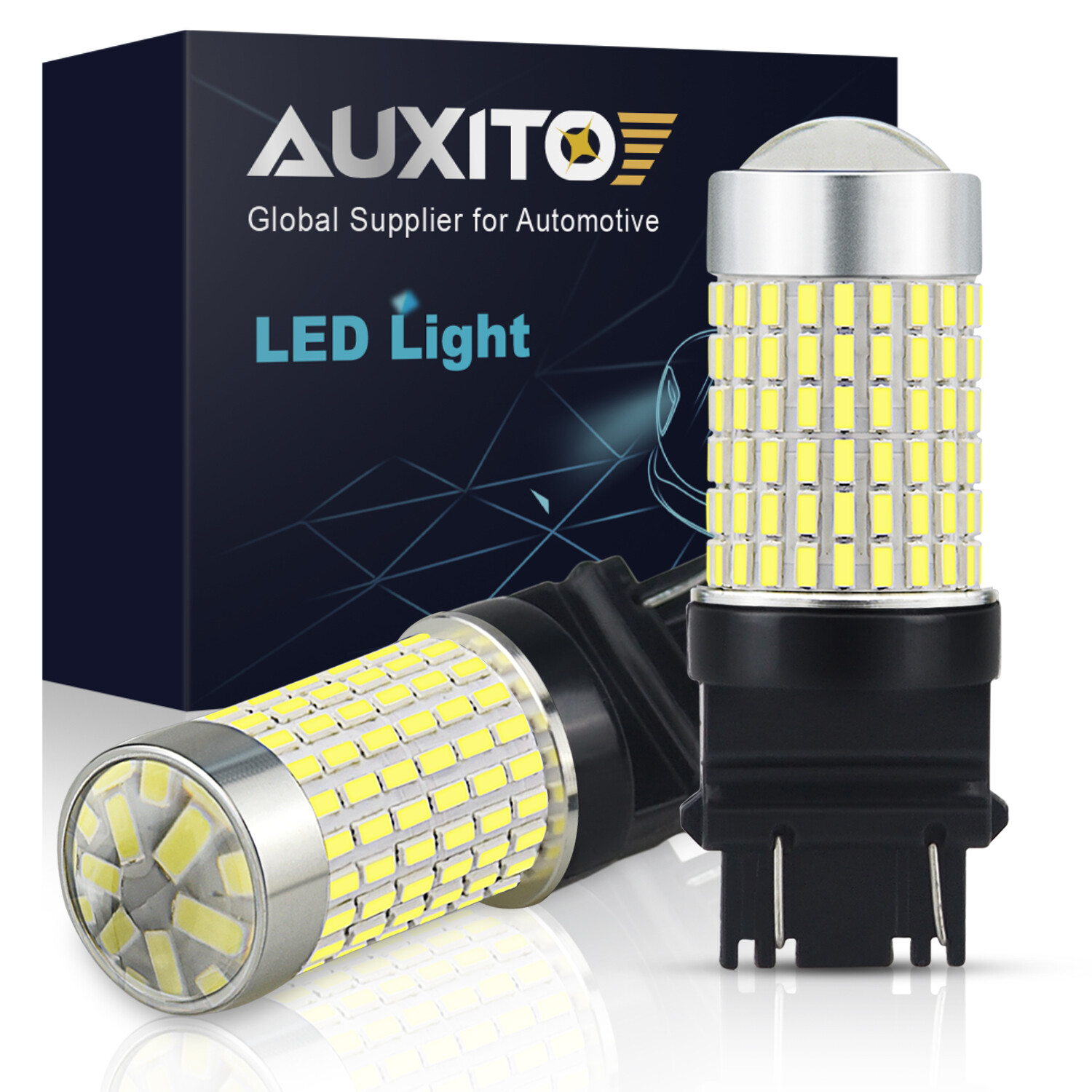 3157 3156 6000K High Power LED Projector Reverse Backup Light Bulb 2800LM 2/4x