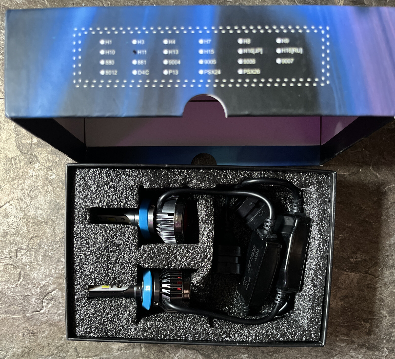 Xovy H11 LED Headlights Bulbs, Super Bright 65W Conversion Kit Pack Of 2 – New