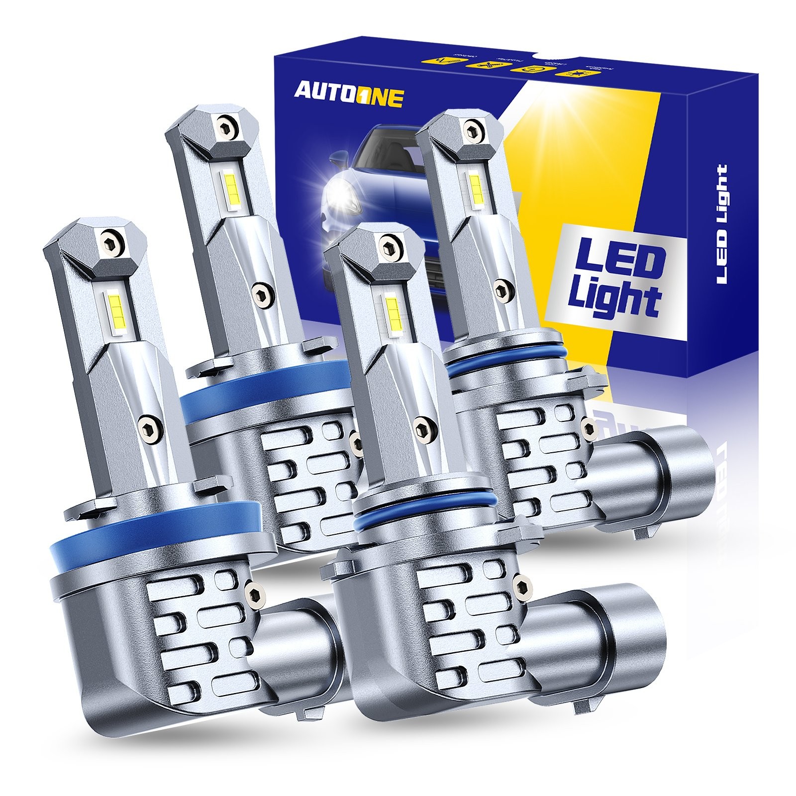 CANBUS 9005 H11 Combo LED Headlight Bulbs 80000LM 6500K White High Low Beam SF