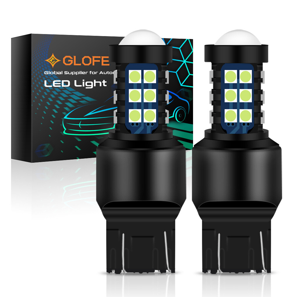 2Pcs 7443 7440 LED 8000K Ice Blue Turn signal Parking DRL High Power Light Bulbs