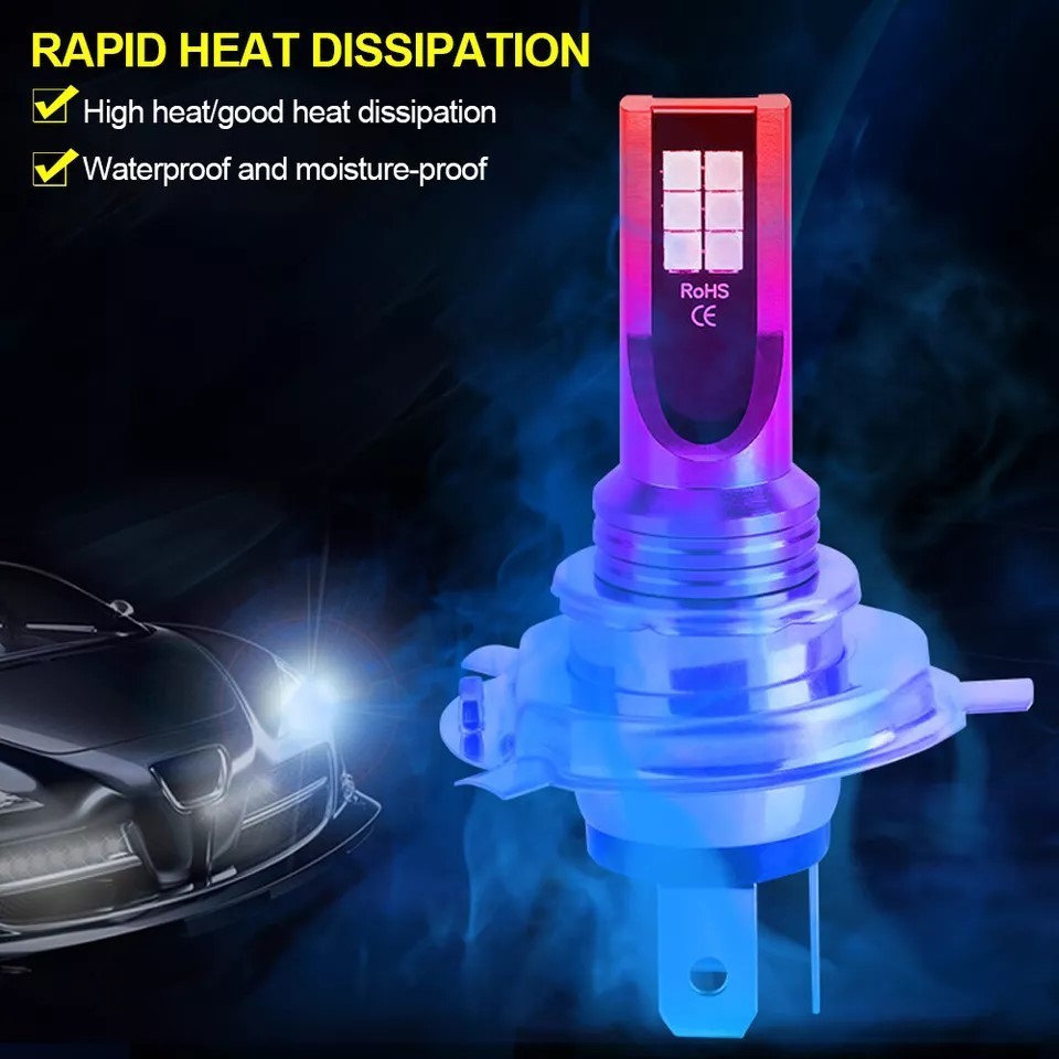 2PCS H4/H7/9005 LED 6000K White Headlight Bulbs Kit High Low Beam Bright 16000LM