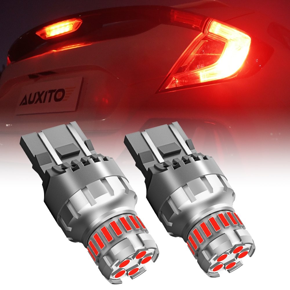 7443 RED Flash Strobe Blinking 7440 Brake Tail Stop Light LED Bulb 1~10Set