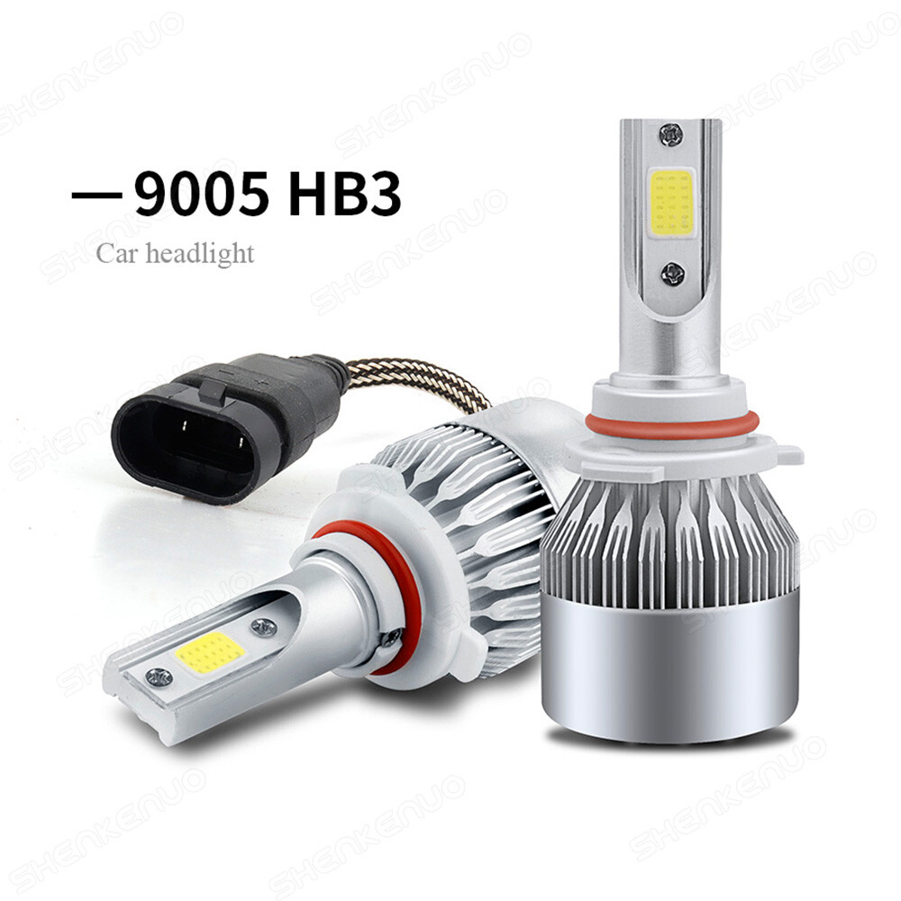 Combo 9005 9006 Ice Blue 8000K 60000LM LED Headlight Kit Bulb High Low Beam QQ47