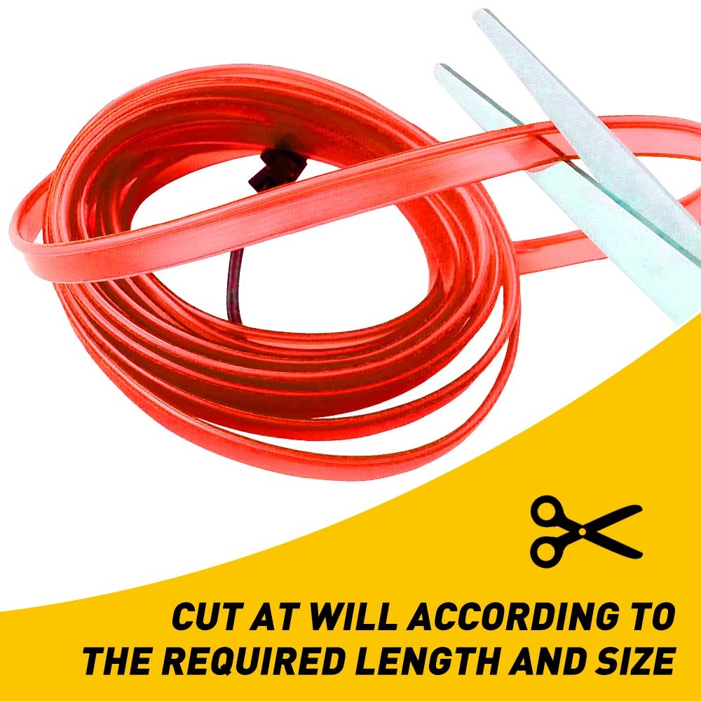 Red 5M Car Line Auto Interior LED Decor Atmosphere Light Wire Lamp Strip USB Kit