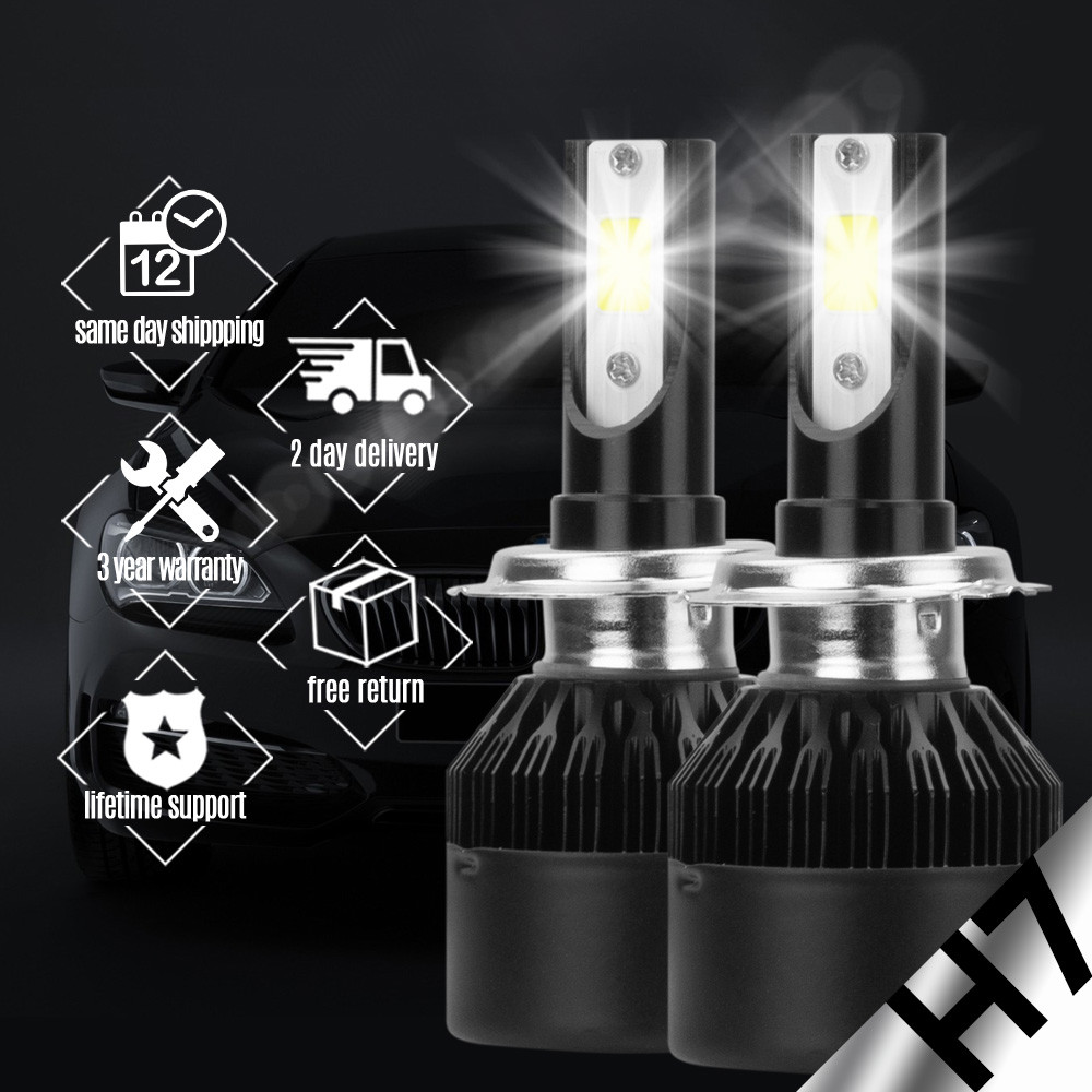 XENTEC LED HID Headlight Conversion kit H7 6000K for BMW 323i 1999-2011