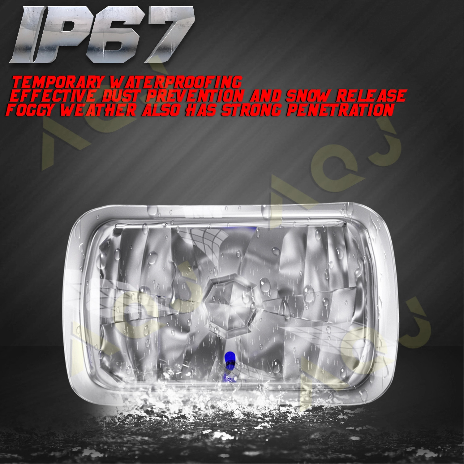 7×6″inch LED Headlights High-Low DRL Sealed 5X7″ For Chevrolet G20 1981-1995