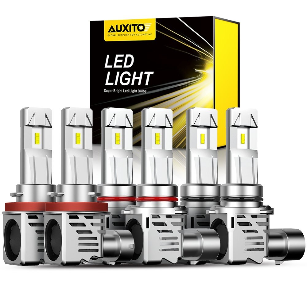 6x For Chevy Silverado 1500 2500 2003-2006 LED Headlights Hi-Lo Fog Lights Bulbs