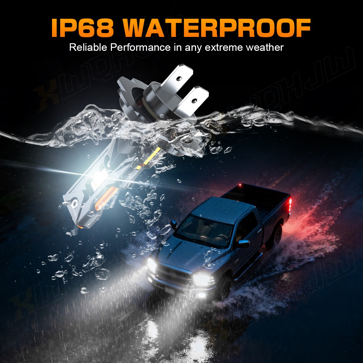 Super Bright Combo LED Headlight H7+H7+H11 High Low Beam Fog Light Bulbs 3 Sets