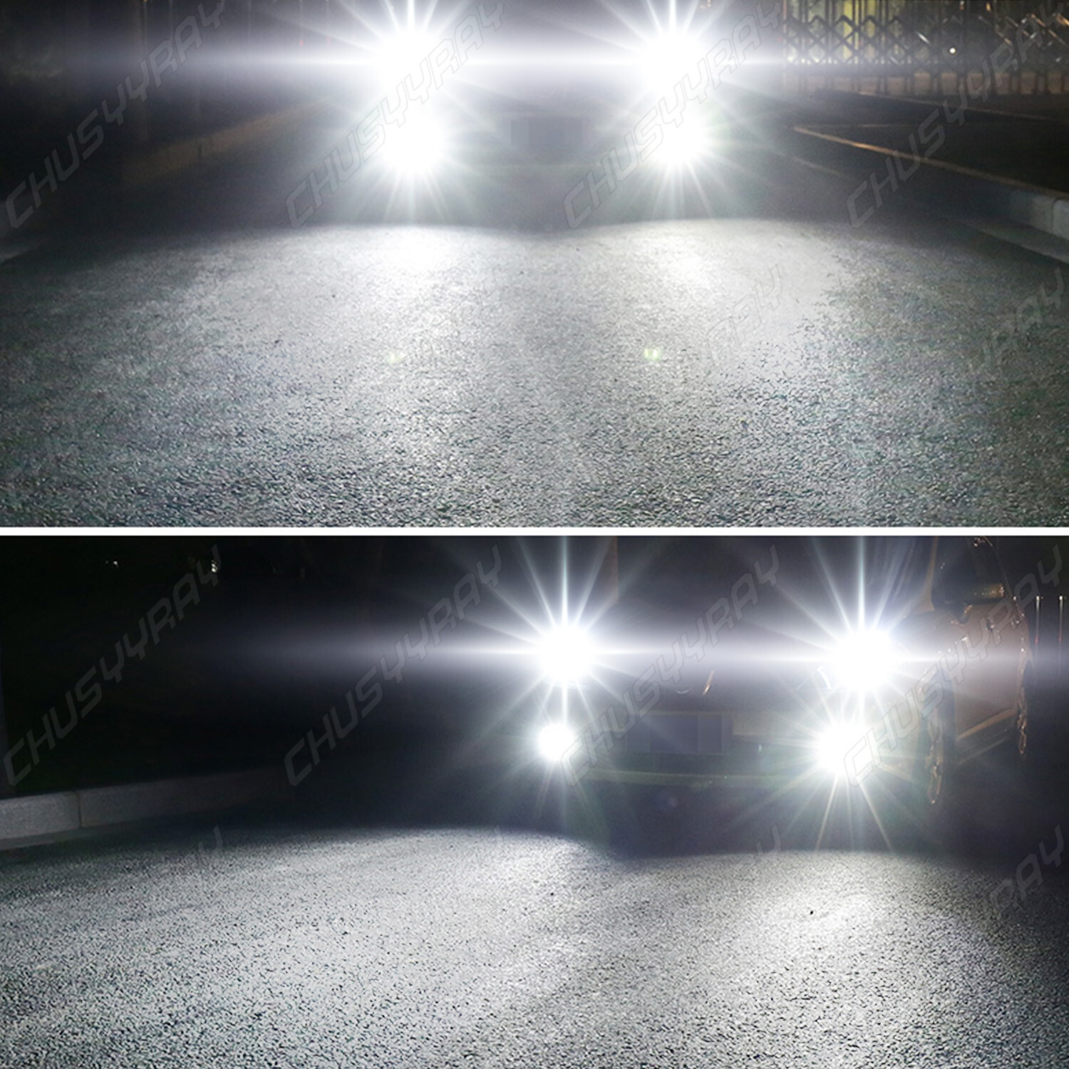2 x 5202 H16 PS24W High Power 100W 6000K Super White LED Fog DRL Lights Bulbs