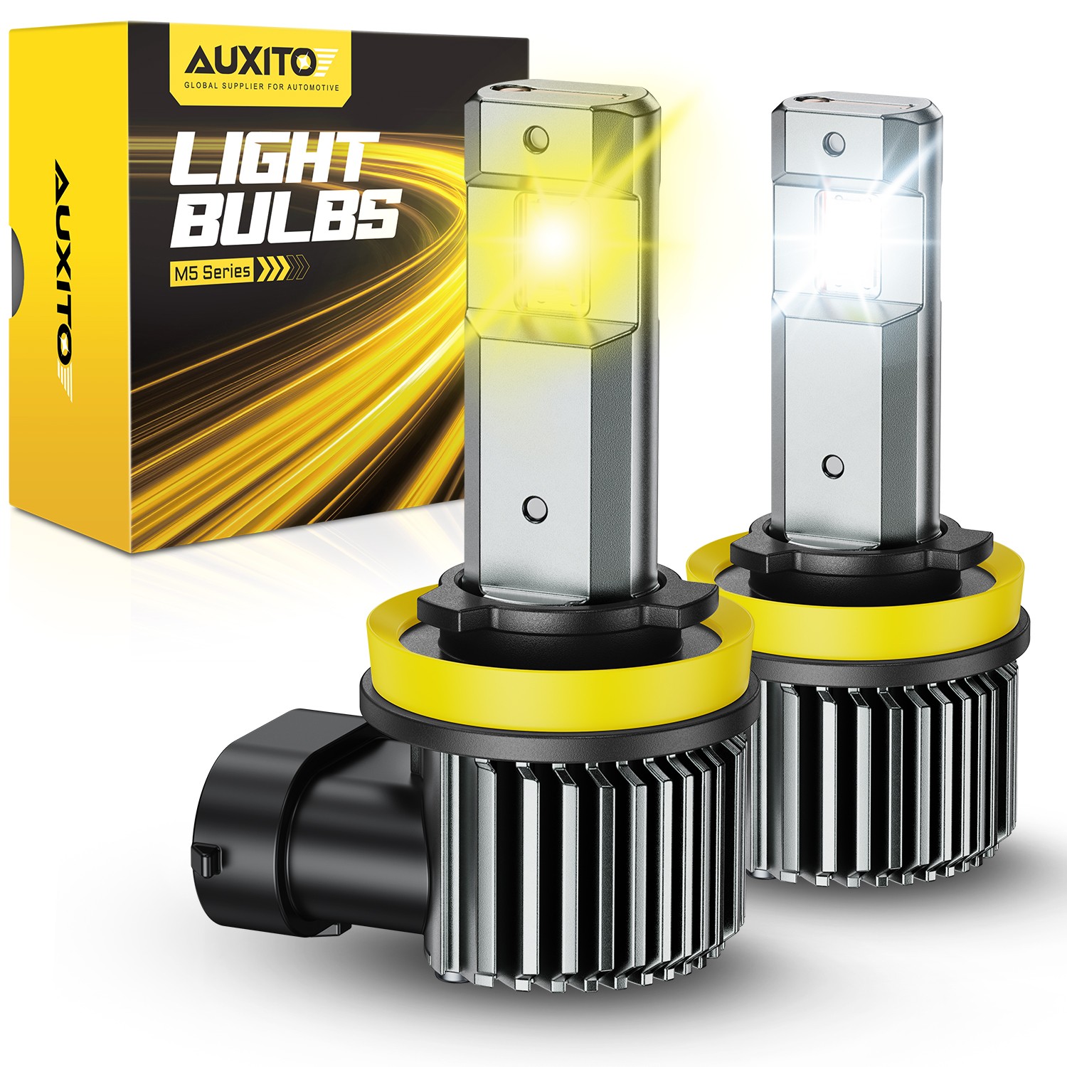 H11/H8 LED Headlight Super Bright Bulb White Yellow High/Low Beam 50000LM 2-6X