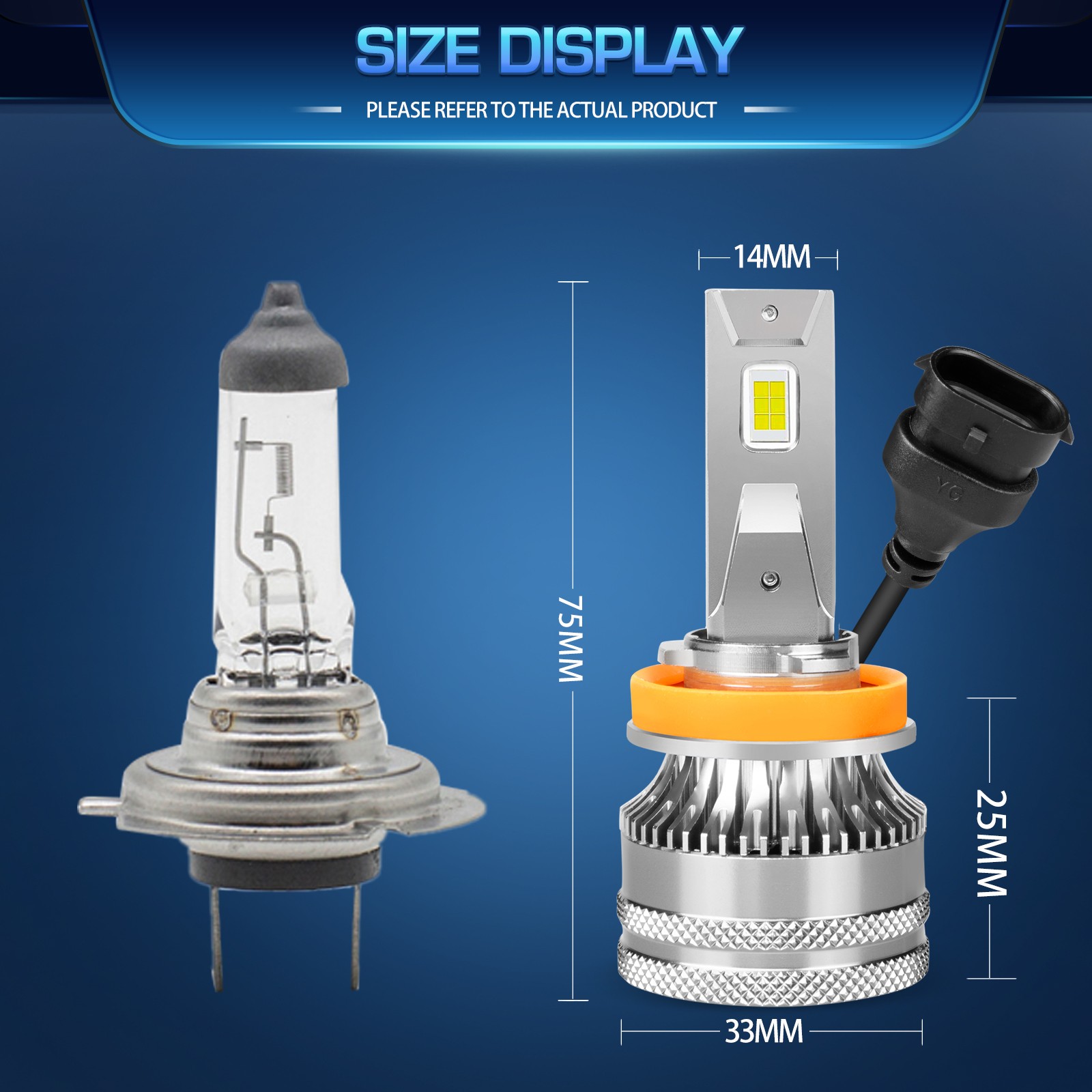 For Buick Allure 2005-2010 4X Combo LED Headlights Bulbs Kit High Low Beam Lamp