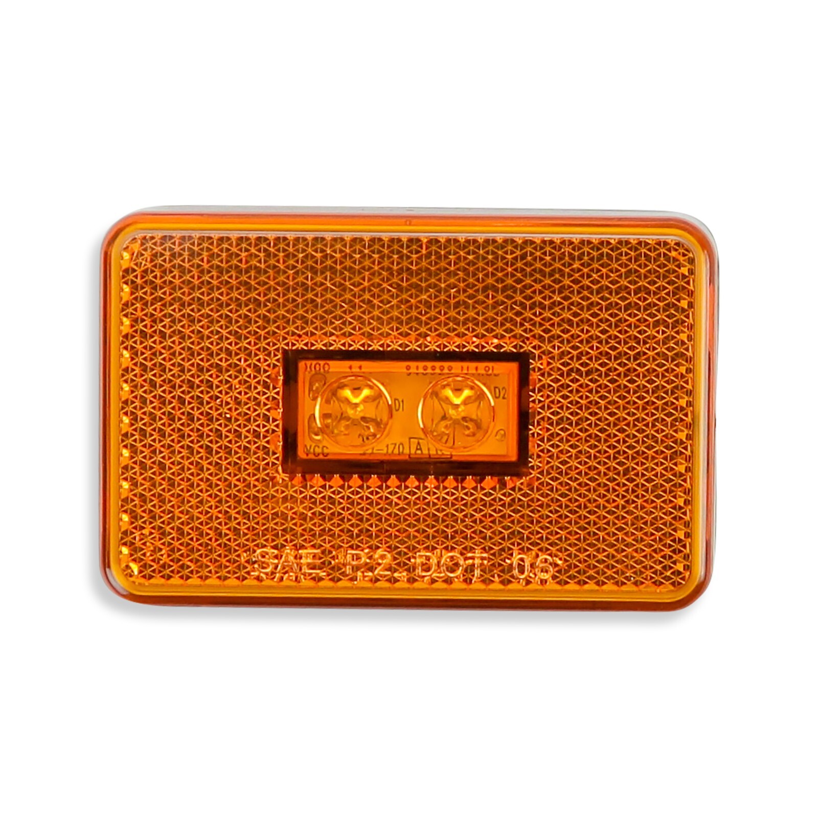 4 Pc Amber Trailer Side marker lights 3″ Thin line Trailer Truck 2 Led