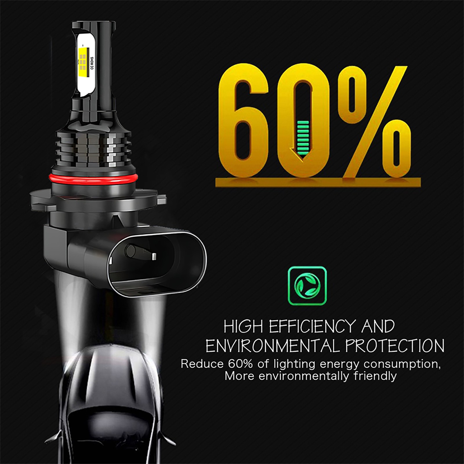 For Ford F-150 2015-2021 LED Headlight Bulbs Super Bright 72000LM Cool White