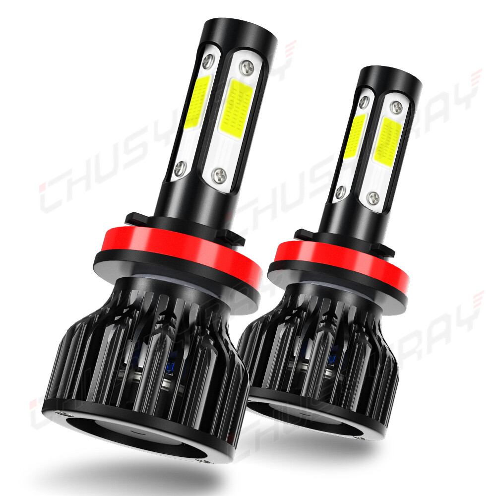 Pair LED Bulb H11/H9/H8 High Beam or Low Beam or Fog light White 6000K 2PCS