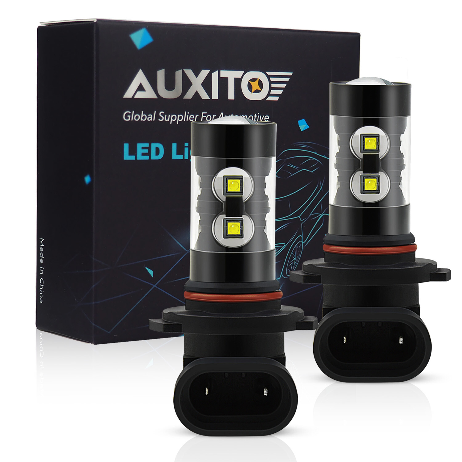 4X AUXITO Combo H13 9008 LED Headlight 9145 Fog Light for Ford F-150 2004-2014