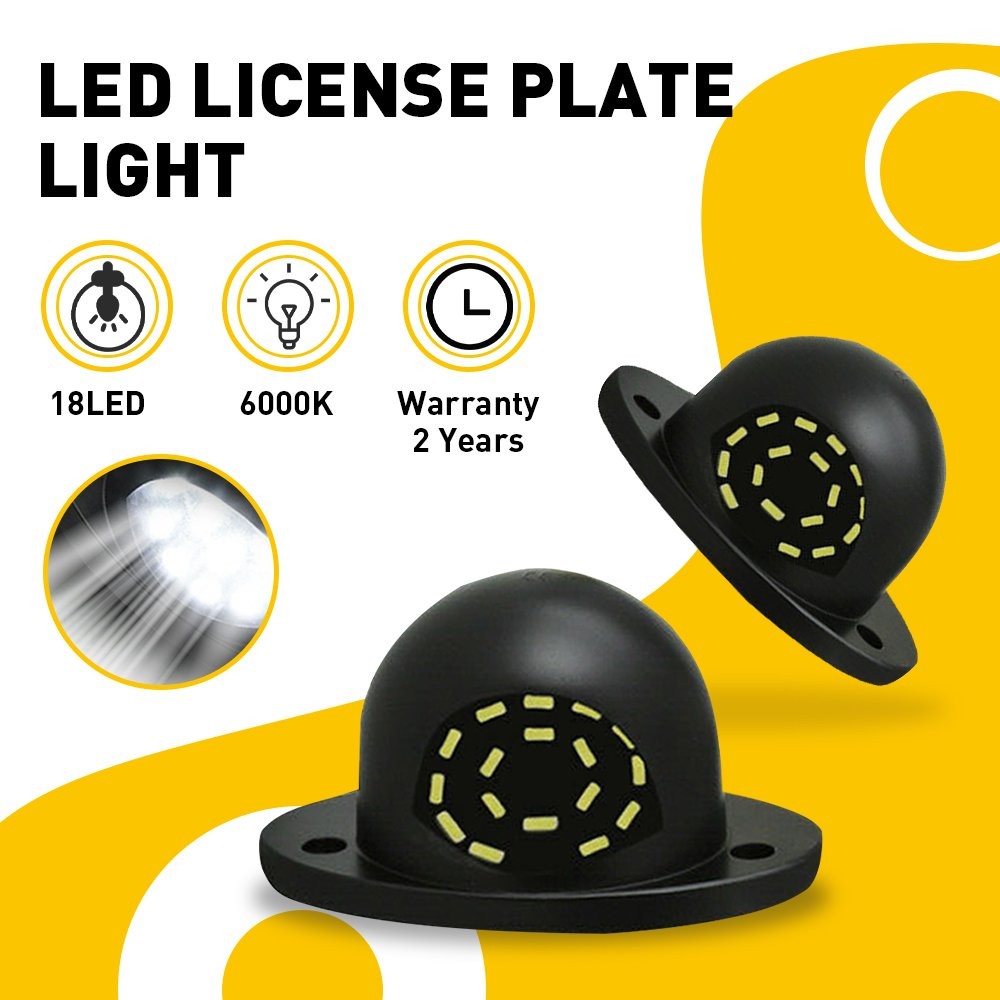 5500K LED Lights Plate License Assembly for Dodge 1994-2001 Ram 1500 2500 Trucks