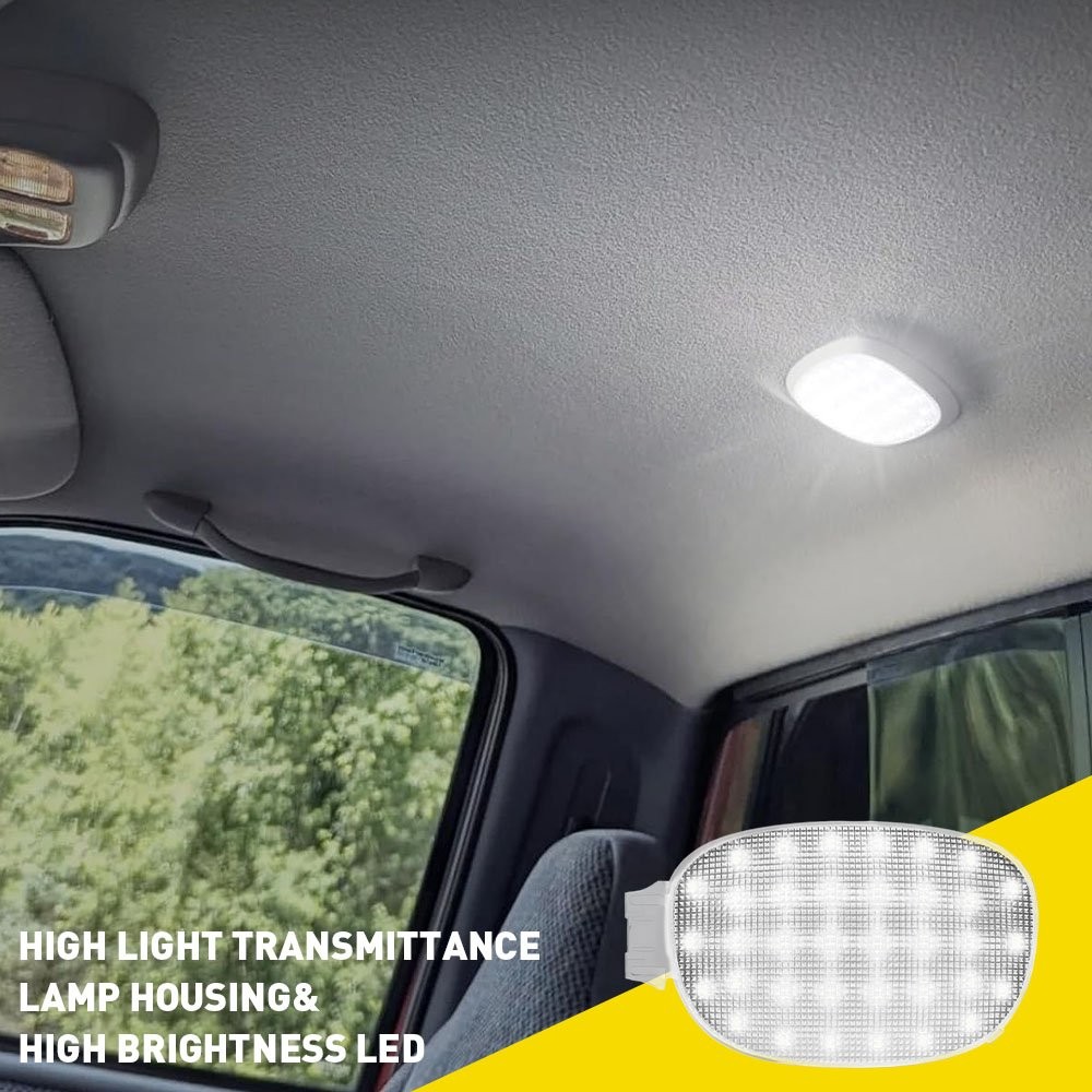 1PCS For 2001-2003 Dodge Ram 1500 2500 3500 Dome Read Light Assembly White Clear