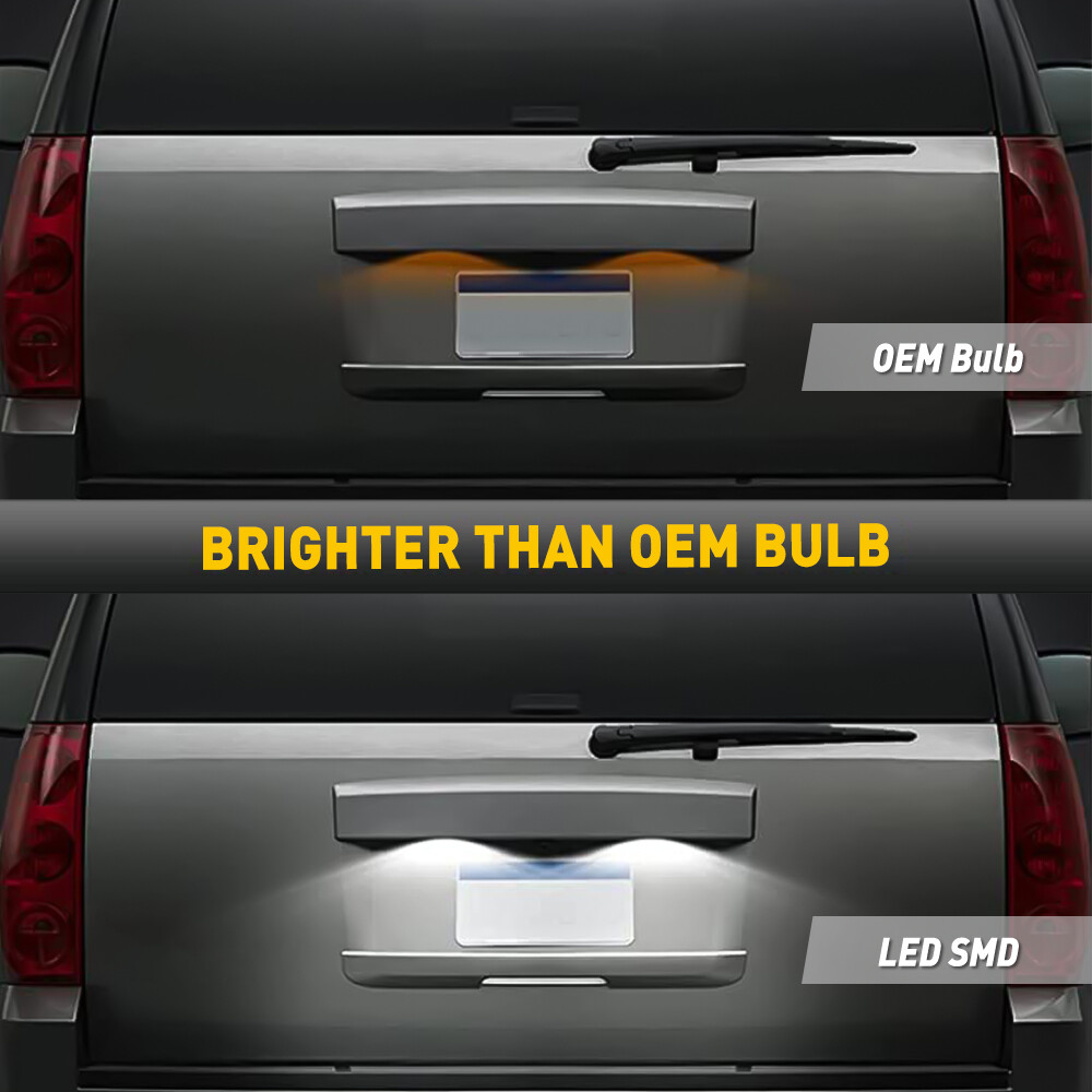 LED License Plate Tag Lights For 2007-2014 Suburban Tahoe Escalade ESV 2X 4X