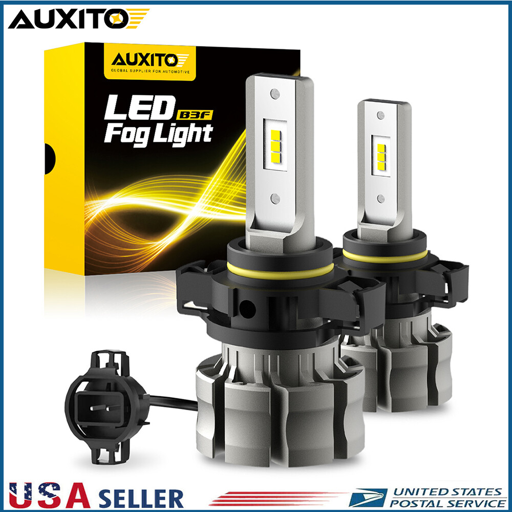 AUXITO CANBUS H16 5202 LED Fog Light Bulbs 6500K White Extremely bright B3F