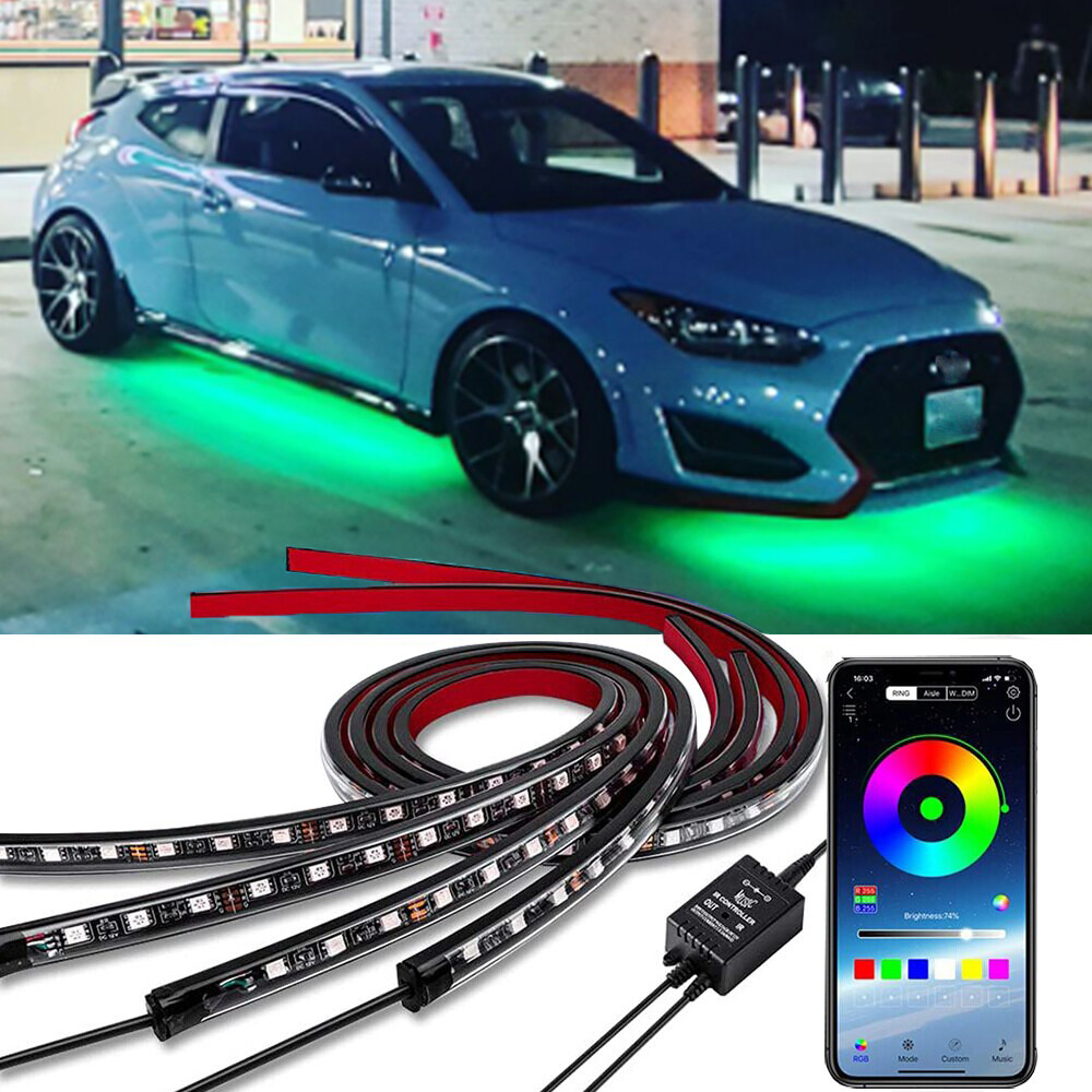 Car Underglow Flowing LED RGB Neon DreamColor Light For Infiniti G37 Q50 Q60 Q70