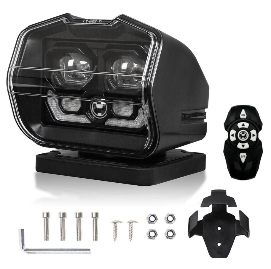 LED Searchlight Wireless for Offroad Truck Marine 360° Remote Control Spotlight