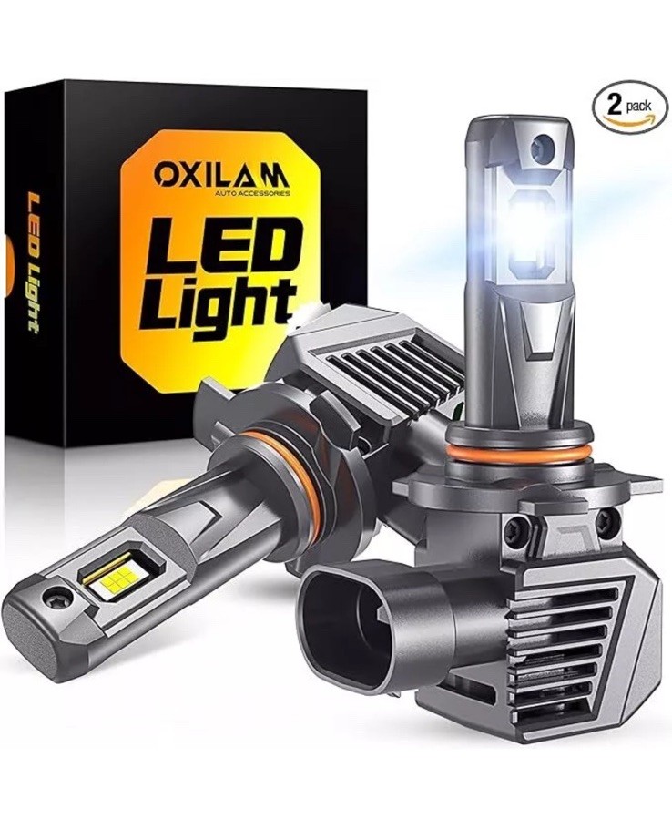 Oxilam 9012/HIR2 LED M55 Light Bulbs 120W 30000LM 6500K Cool White Pair New E8