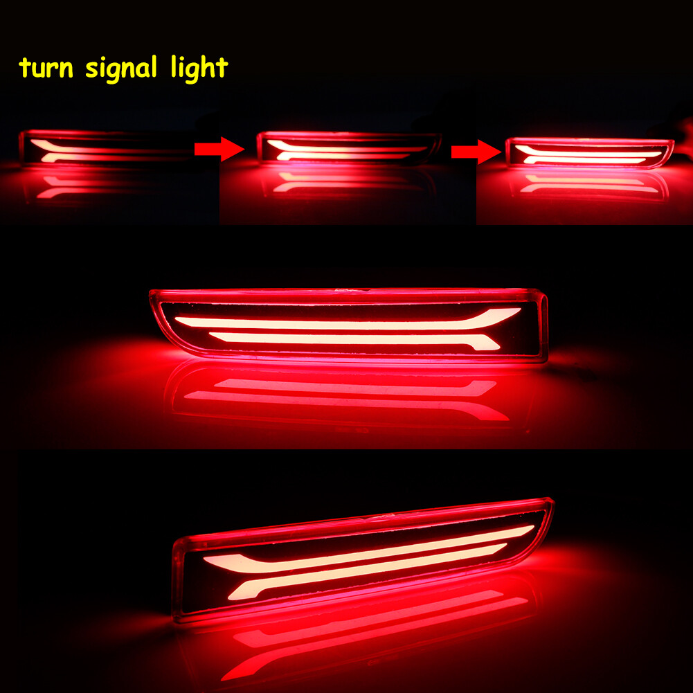 Amber Side Marker & Red Tail Brake Turn Signal Lights For Mitsubishi Lancer EVO