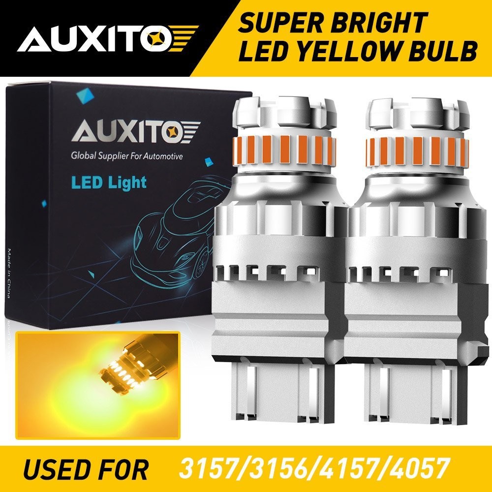 AUXITO 3157 3156 Amber yellow LED Turn Signal Parking Light Bulb Error Free EXF