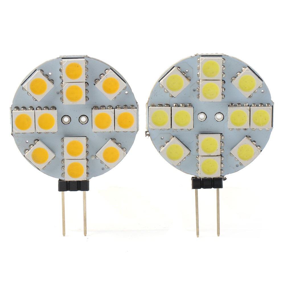 Indoor Car RV Landscape G4 Socket 5050 SMD 12 Bulb Lamp Round Bulb