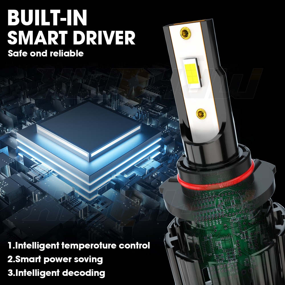 Super Bright LED Pure White 9005 Headlight Bulb Replacement, Light on Road