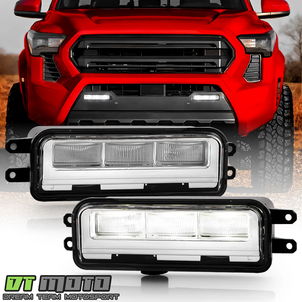 For 2024-2025 Toyota Tacoma LED Bumper Fog Lights Driving Lamps w/ Switch Pair
