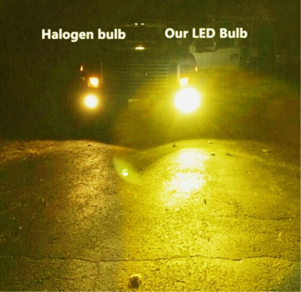 2x 3000K Amber H11 LED Fog Light Bulbs Kit For Toyota Tacoma 2016 2017 2018 2019
