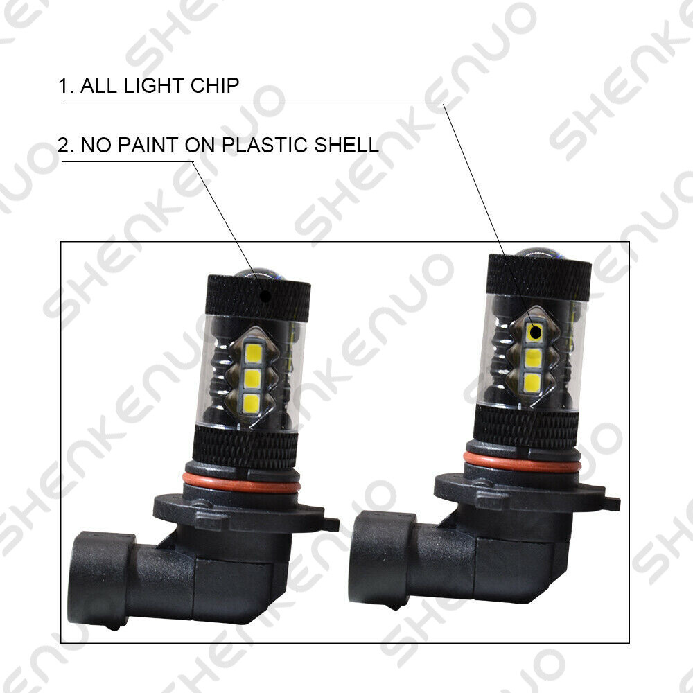 For Ford Explorer 2002-2010 – 2X Golden Yellow 9145 LED Fog Light Bulbs Lamp 80W