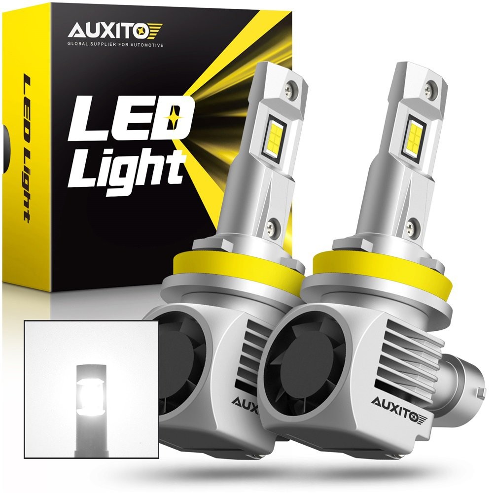AUXITO H11 H8 LED Headlight Low Beam Bulb Canbus 6000K Kit Ultra Bright F 1/2set