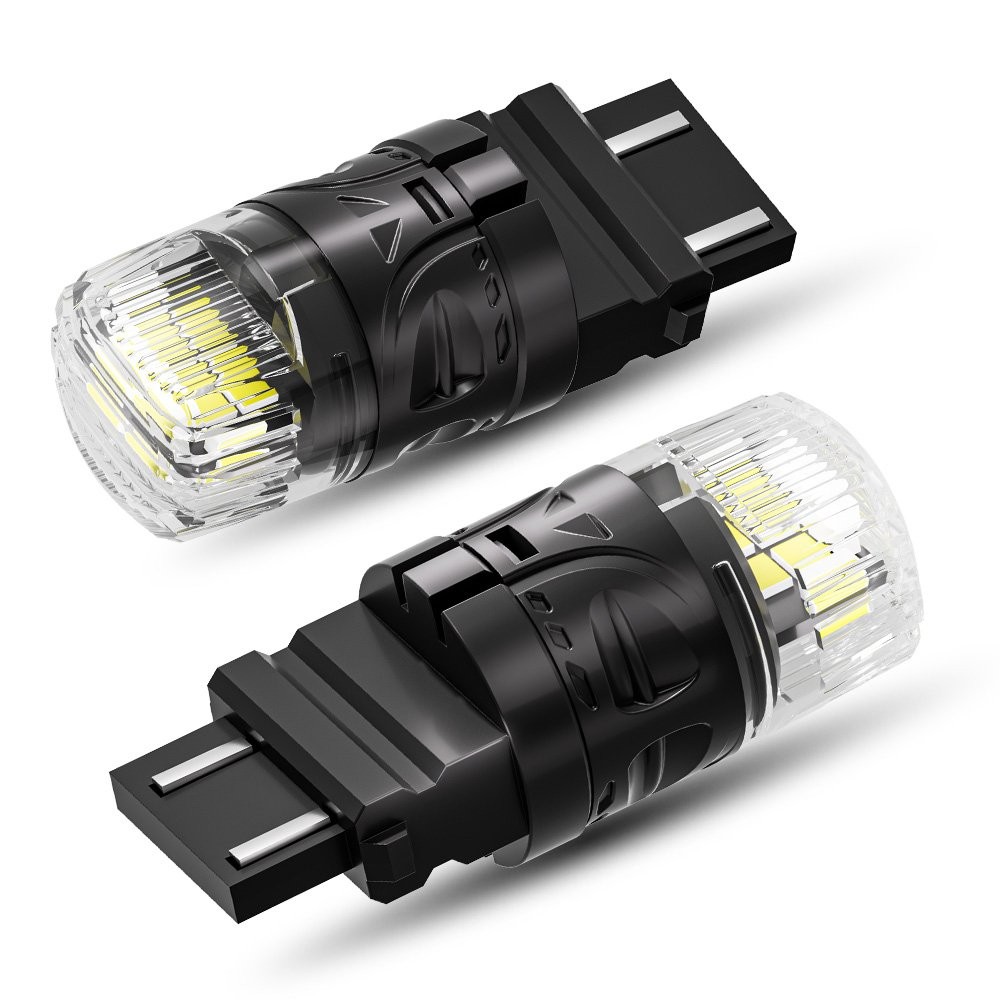 2pcs 3157 3156 Super White 16SMD LED Reverse Tail Brake Signal Light Bulb 6500K