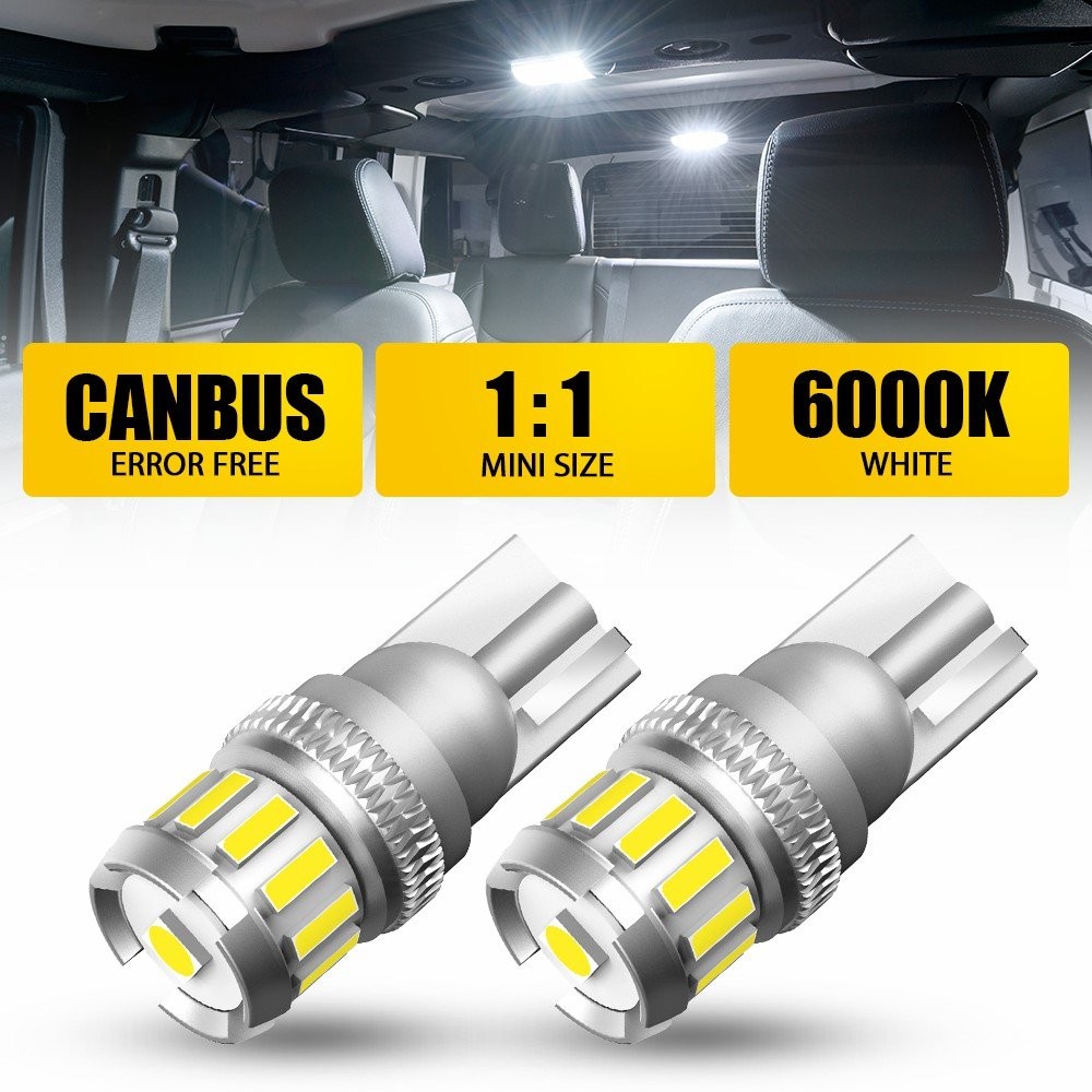 AUXITO LED Inside Lamp License T10 Plate Light White 6000K Super Bright 168 2825