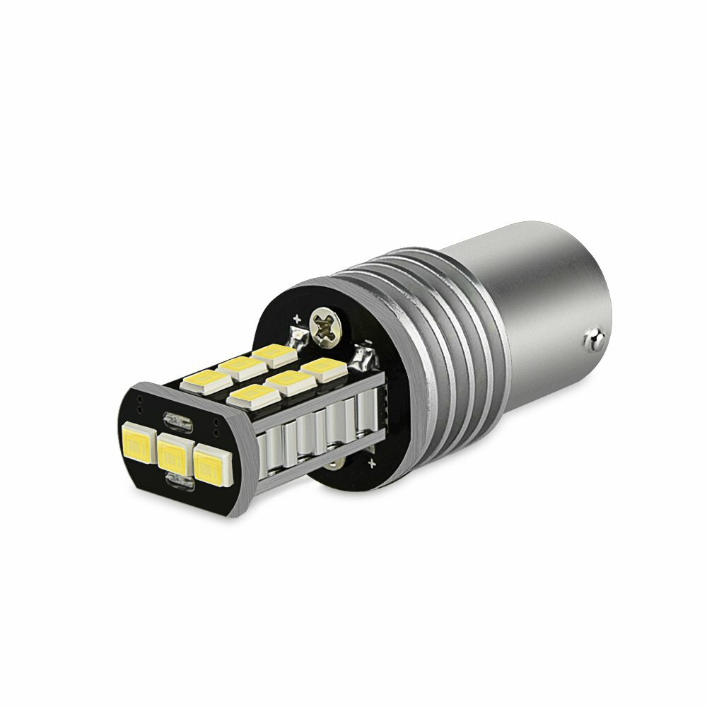 AUXITO 2x Error Free CANBUS 1156 White P21W LED Bulbs Backup Reverse Light Bulb