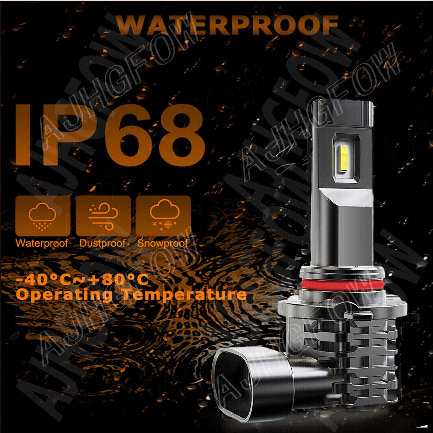H11 9005 LED Headlight High Low Beam Bulbs Ultra Bright Kit 6000K White 72000LM