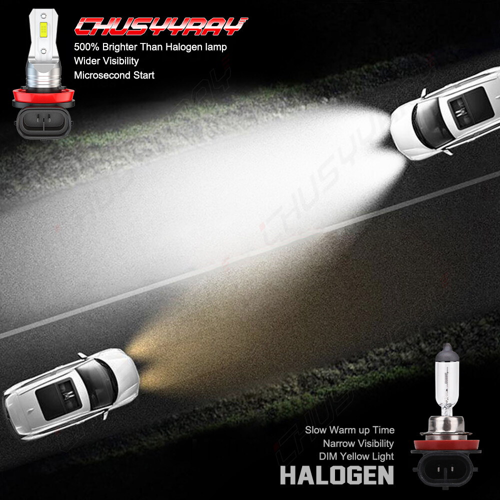For BMW X5 2002-2004 6X LED Headlight High Low Beam + Fog Lights Bulbs Combo Kit