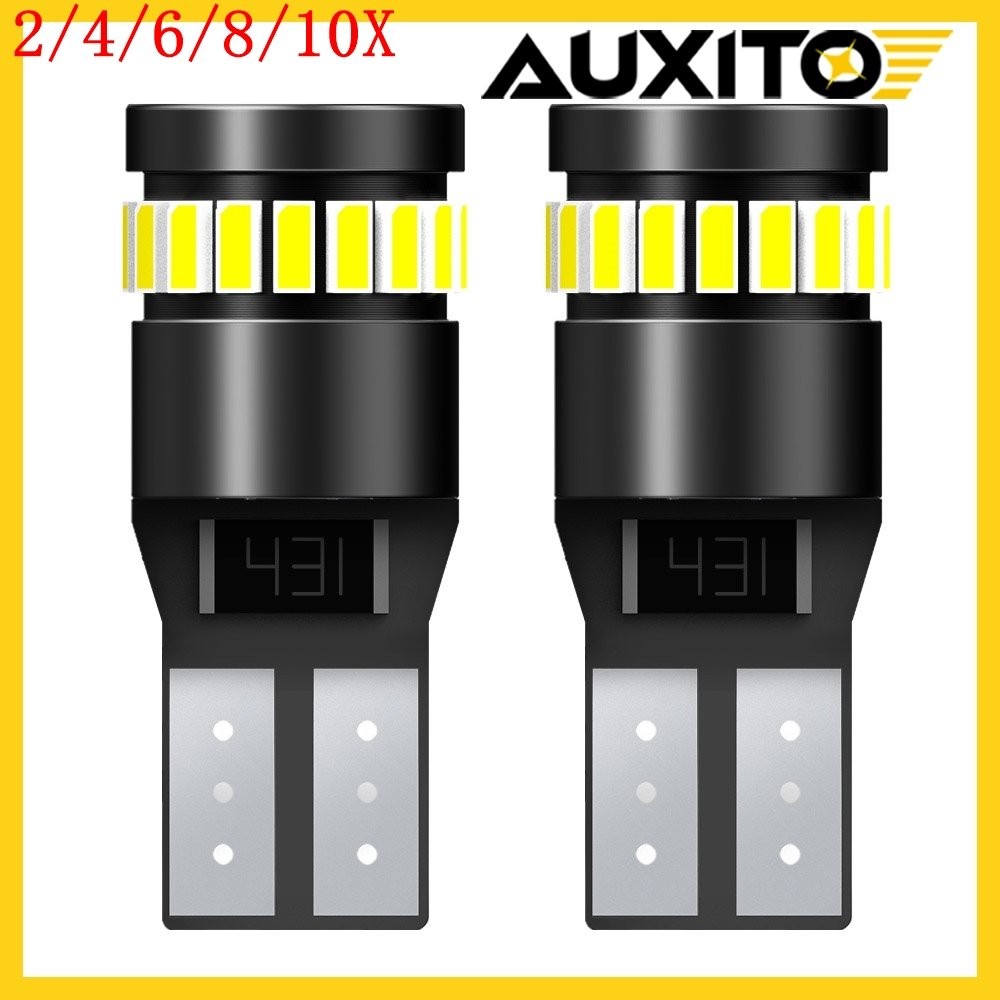 T10 501 LED Car Side Light White Bulb Error Free Canbus Xenon W5w Sidelight 2/8x