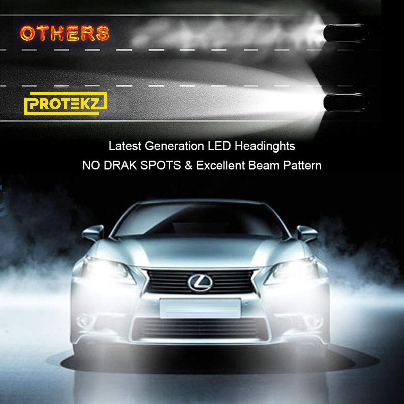 LED Headlight Kit H11 6000K White FogLight CREE Bulb for NISSAN Xterra 2005-2015