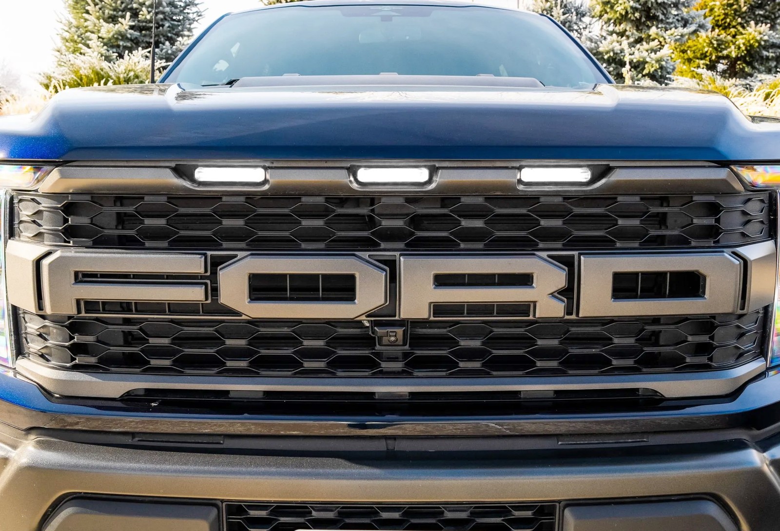 7pc Clear Lens White Full LED Grille & Fender Flare Lighting Kit For Gen3 Raptor
