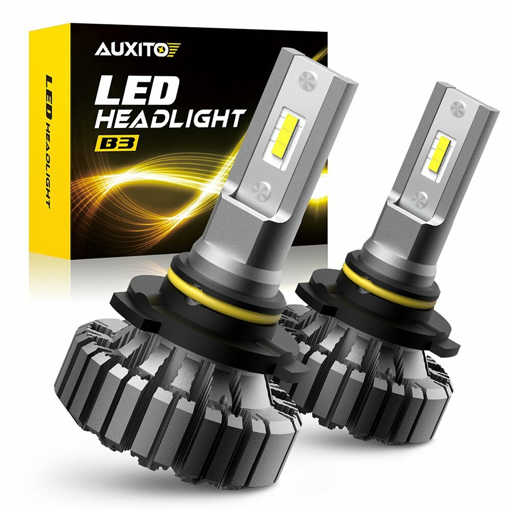 2X AUXITO 20000LM Fanless 9006 HB4 LED headlight bulb Low Beam 6500K White B3 EC